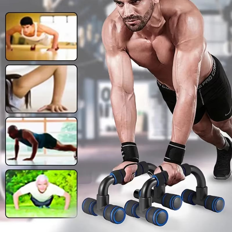 1Pair U-Shaped Push-Up Rack Fitness Equipment Hand Sponge Grip Muscle Training Push up Bar Chest Home Gym Body Building