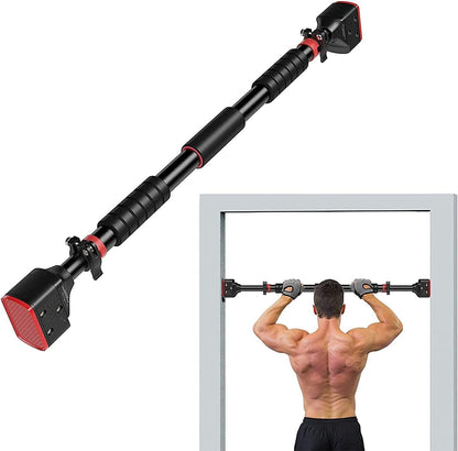 DOORWAY CHIN up BAR PULL up BAR EXERCISE 28"-36" DOORS SCREWLESS PRESS FIT