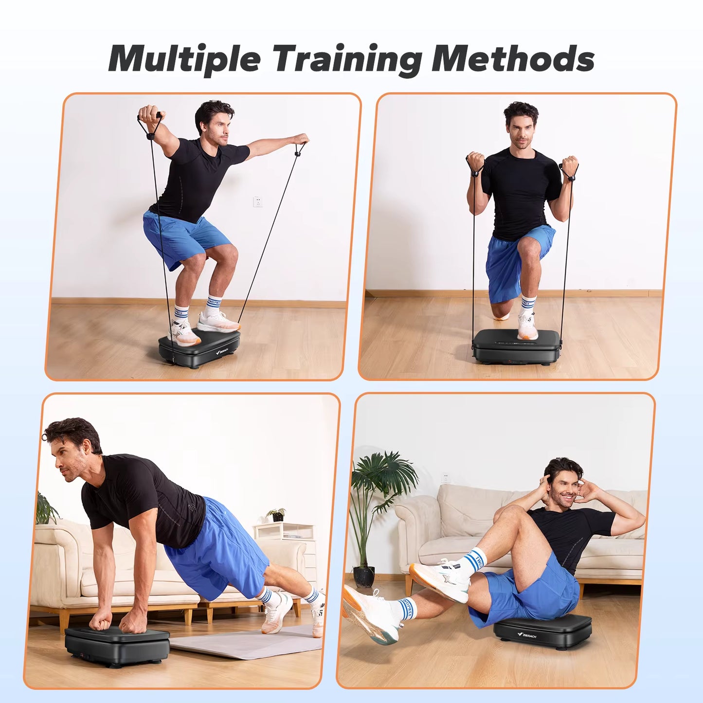 Vibration Plate Exercise Machine Vibration Plate for Lymphatic Drainage Relieve Pain Help Sleep Fat Burning & Weight Loss